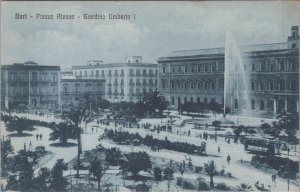 Italy Postcard - Bari - Piazza Ateneo - Giardino Umberio I - RS32363