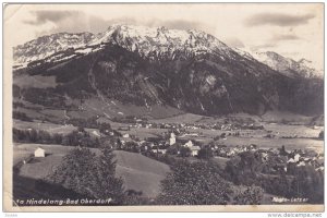 RP; Allgauer Alpen: Luftkurort, HINDELANG-BAD OBERDORF mit Iseler u. Hinterst...