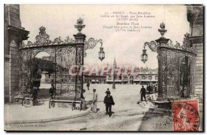 Nancy - Place Stanislas - iron grilles forge - Jean Lamour Old Postcard