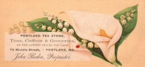 1880s-90s Portland Tea Store Teas Coffees & Groceries Maine John Bodin