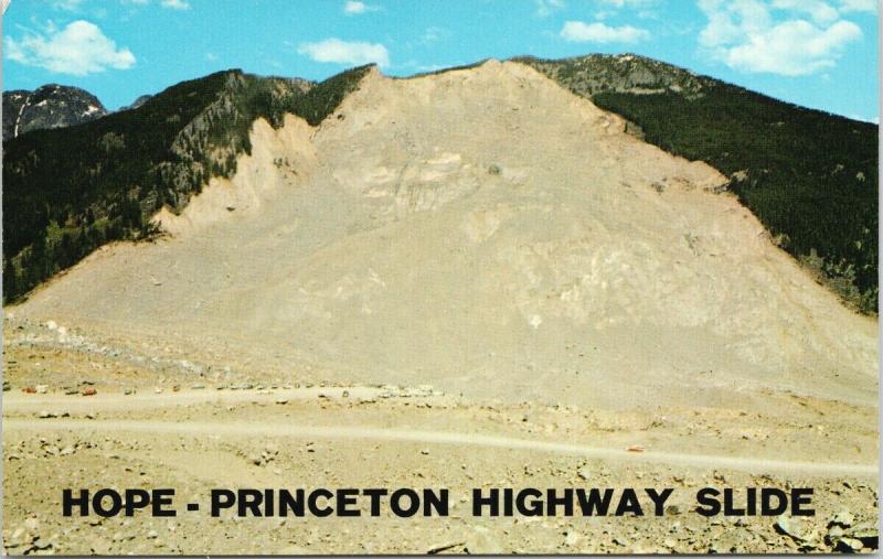 Hope Princeton BC Highway Slide Johnson's Peak Vintage UNUSED Postcard D95