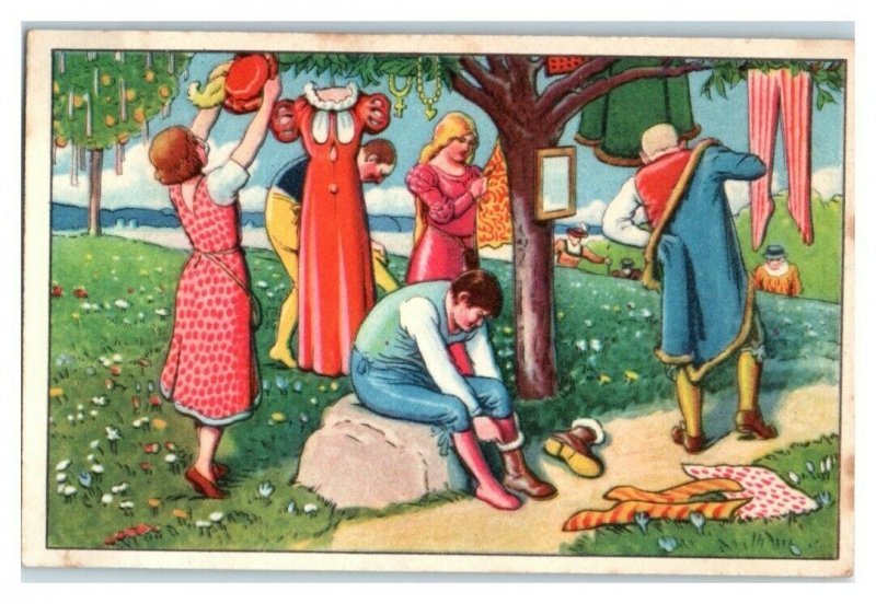 Clothes Tree, Schlaraffenland, Echte Wagner German Trade Card *VT31R