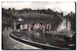Old Postcard Avallon Yonne Valley of the Stone Bridge Cousin Cousin's Bridge