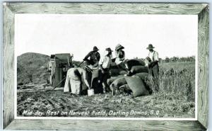 DARLING DOWNS~QUEENSLAND, Australia HARVEST FIELD  1915  P.P.I.E. Expo Postcard