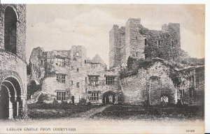 Shropshire Postcard - Ludlow Castle from Courtyard     SL830