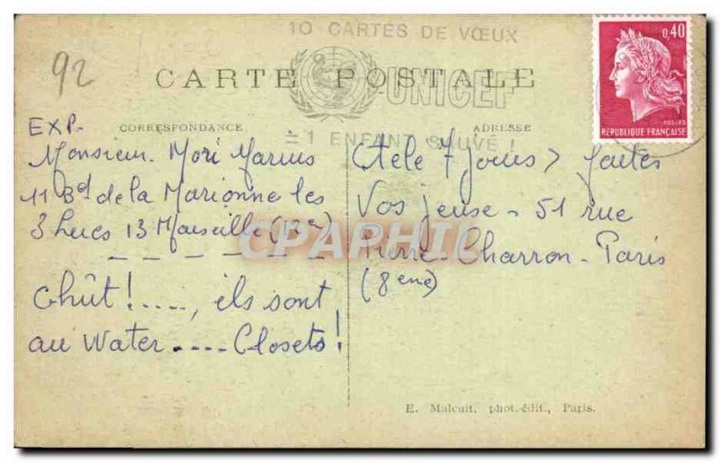 Old Postcard Bois de Chaville Idyll at the edge of the pond Children