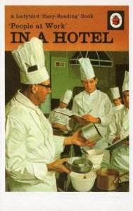 In A Hotel People At Work Chef Ladybird 1st Edition Book Postcard