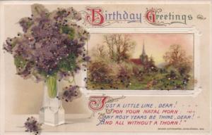 Birthday Greetings Landscape Scene Winsch
