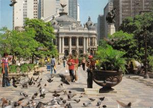 BT13185 Rio de Janeiro praca floriano com teatro municipal         Brazil