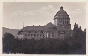 Switzerland Zurich Universitaet 1935 Real Photo