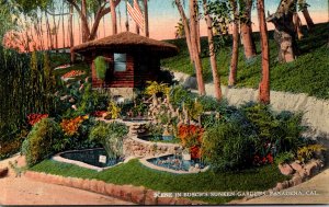 California Pasadena Scene In Busch's Sunken Gardens