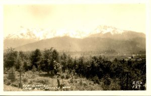 WA - Port Angeles. View of the Olympics.  *RPPC