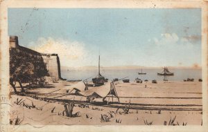 Lot134 africa tunisia Hammamet the square and the gulf boat