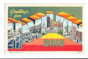 LP41 LARGE letter, Hamilton, Ohio, OH, Postcard.
