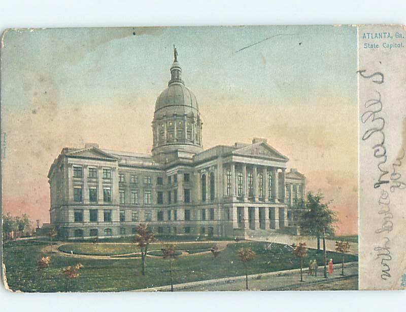 Pre-1907 CAPITOL BUILDING Atlanta Georgia GA A3483