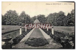 Old Postcard Chantilly Chateau De L'lle Love