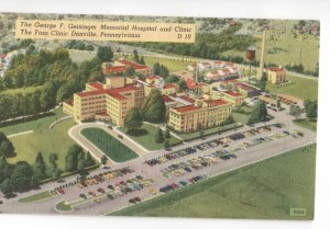 Postcard George F Geisinger Memorial Hospital + Foss Clinic Danville PA