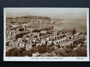 Yorkshire SCARBOROUGH View from Oliver's Mount c1954 RP Postcard by Chadwick