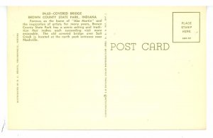 IN - Brown County State Park. Salt Creek  Covered Bridge