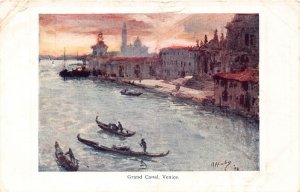 A958 Italy 1918 Grand Canal Venice Venezia Art vintage postcard