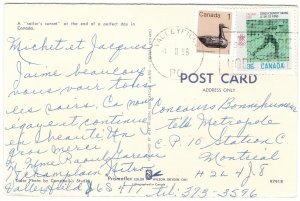 Sailor's Sunset, Canada, Vintage 1988 Chrome Postcard