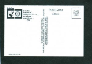 Peru International Rotary Club Polio Plus Vaccines Clinic Postcard Carte Postale