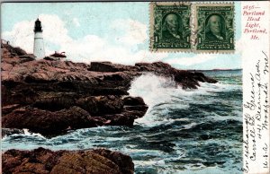 USA Portland Head Light Maine Vintage Postcard C033