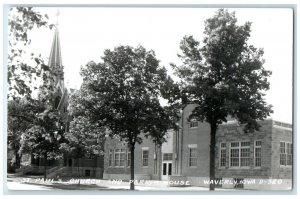 c1940 St. Paul's Church Parish House Exterior Waverly Iowa RPPC Photo Postcard