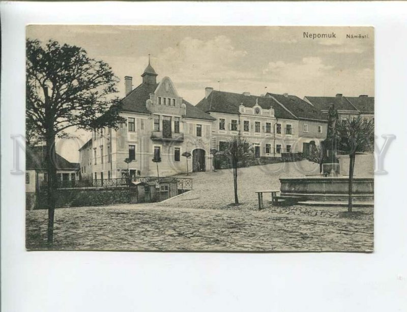 3172305 CZECH Nepomuk town Vintage postcard