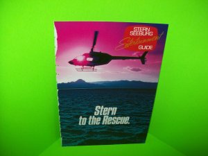 RESCUE Original Vintage Video Arcade Game Flyer Brochure As Is Retro Vintage Art