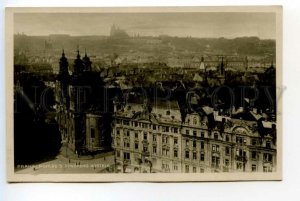 490577 Czechoslovakia Prague view from the Tyn church Vintage photo postcard