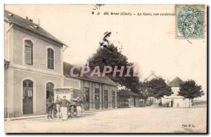 Old Postcard The exterior view Alvor station