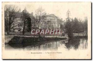 Romorantin Old Postcard The Square and the theater