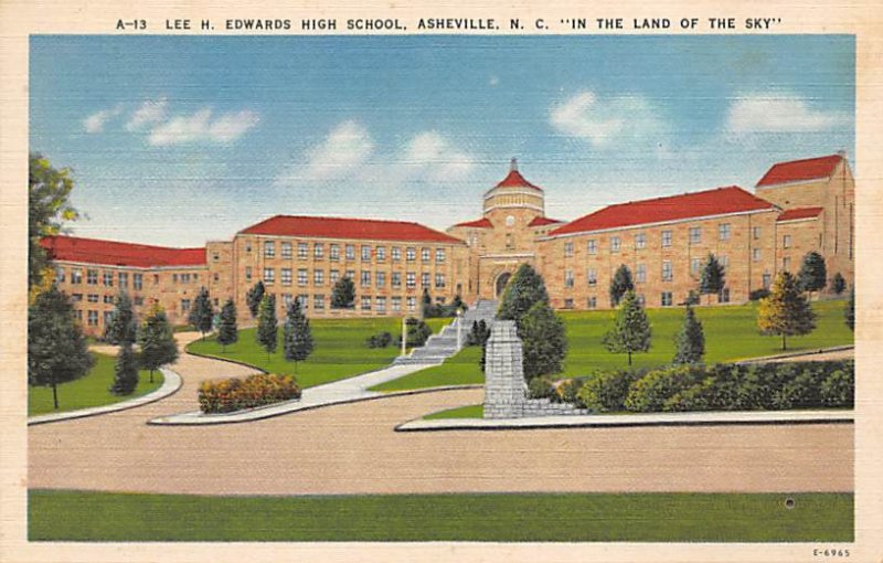 Lee. H. Edwards High School Asheville, North Carolina NC