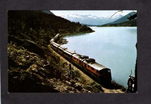 Yukon White Pass Railroad Train Bennet Lake Carte Postale BC British Colombia