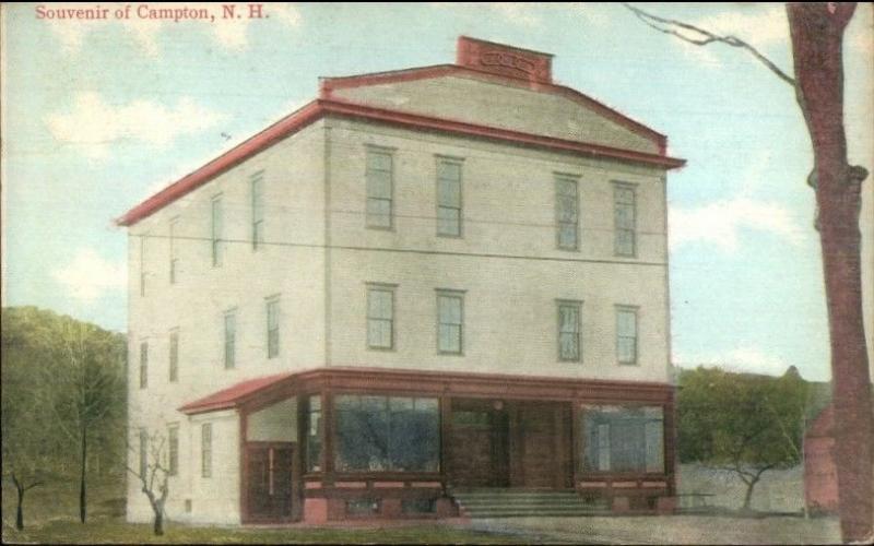 Campton NH Store? Town Bldg c1910 Postcard 