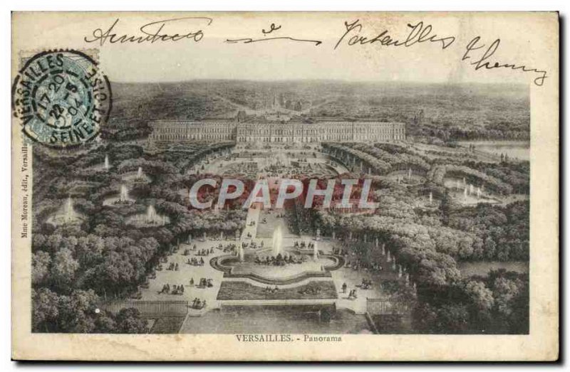 Postcard Old Versailles Panorama