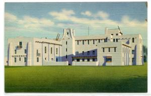 Court House Las Cruces New Mexico linen postcard