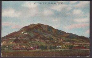Texas El Paso - Mt .Franklin an altitude of 7152 ft. - LINEN