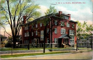 Postcard Y.W.C.A. Building in Rockford, Illinois~2492