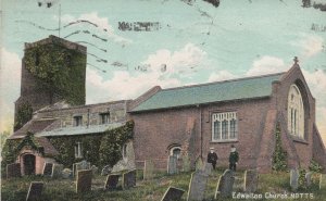 Edwalton Church Nottingham Old WW1 War Postcard