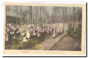 Pithiviers Old Postcard Allee School sighs of drum and bugle (militaria)