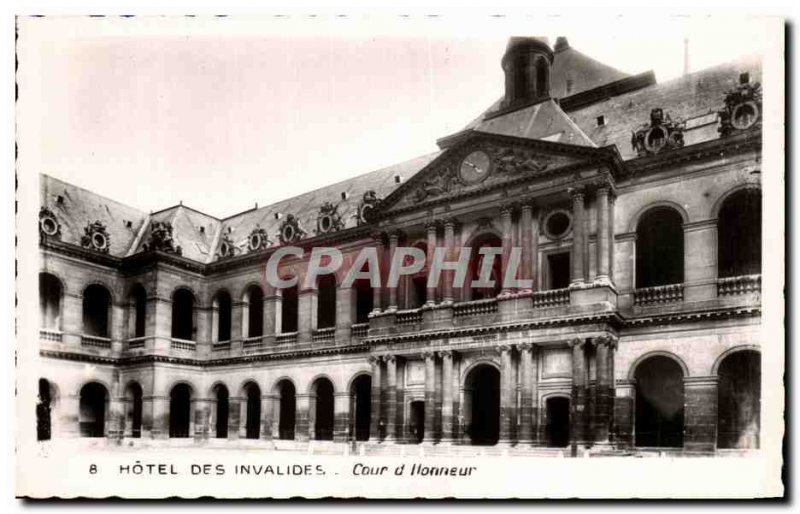 Postcard Modern Hotel Des Invalides Court D & # 39Honneur Paris