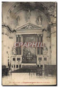 Old Postcard Moulins Lycee Banville Chapel