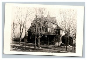 Vintage 1950's RPPC Postcard Residential Home Moline Illinois