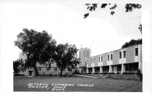 Bethany Lutheran Church Spencer Iowa RPPC Real Photo postcard