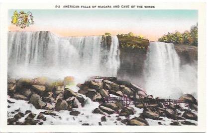 American Falls of Niagara and Cave of the Winds..