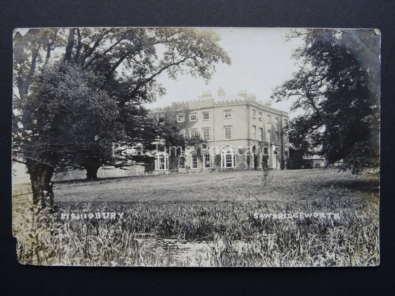 Hertfordshire SAWBRIDGEWORTH Pishiobury House c1904 RP Postcard