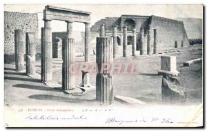 Old Postcard Pompei Foro triangolate