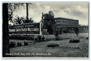 c1910 Howard Smith Paper Mills LTD Beauharnois Quebec Canada Unposted Postcard